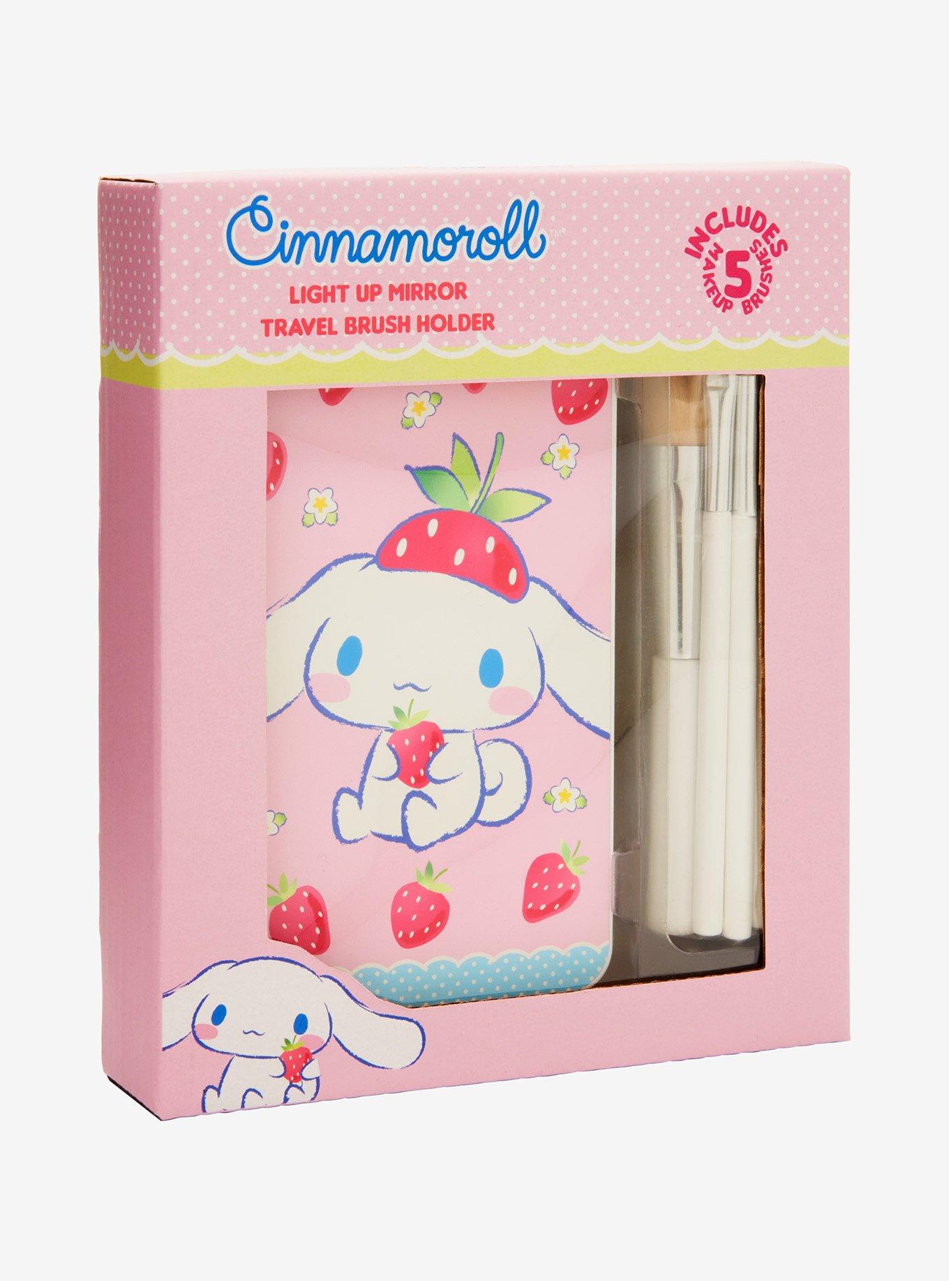 Sanrio Cinnamoroll Mirrored Travel Makeup Brush Holder and Brush Set - BoxLunch Exclusive