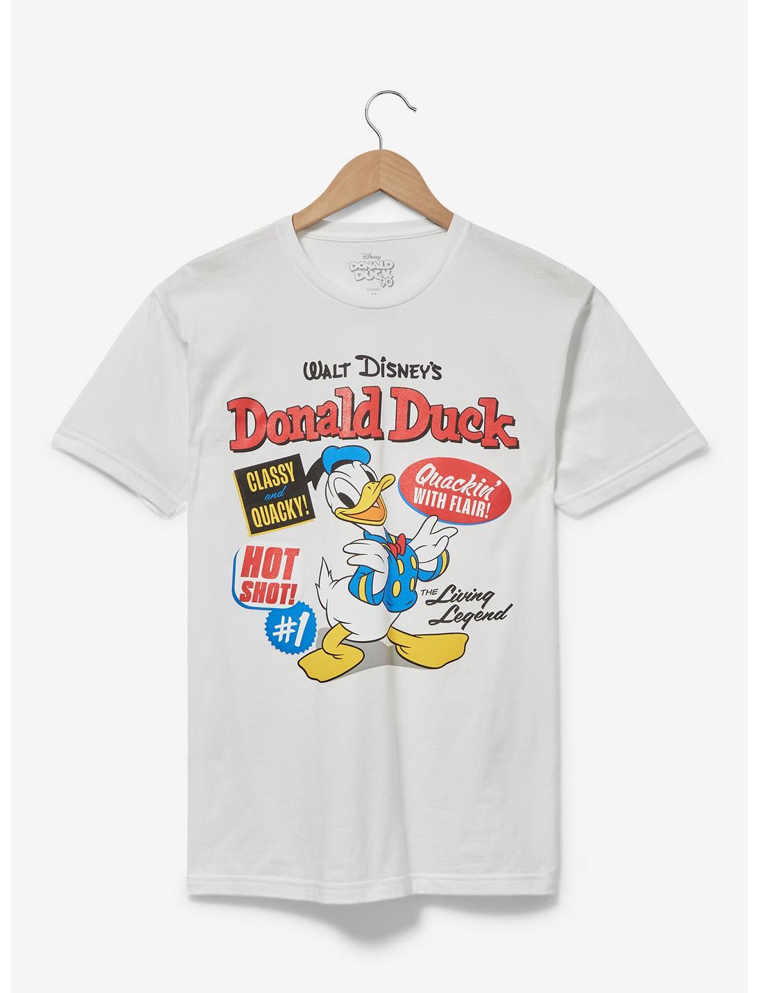 Disney Donald Duck Quacky Women's T-Shirt - BoxLunch Exclusive, OFF WHITE, hi-res