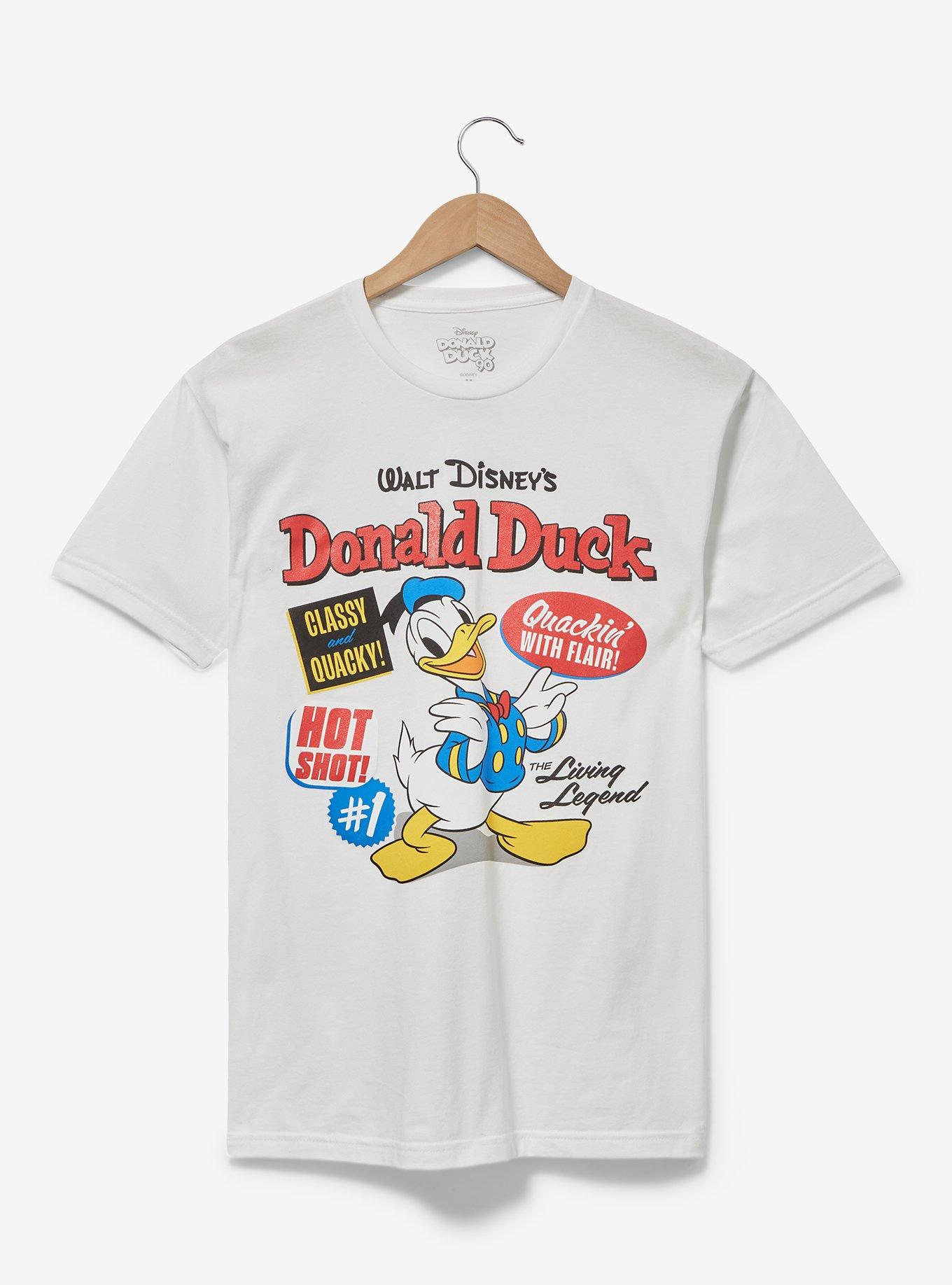 Disney Donald Duck Quacky Women's T-Shirt - BoxLunch Exclusive, OFF WHITE, hi-res