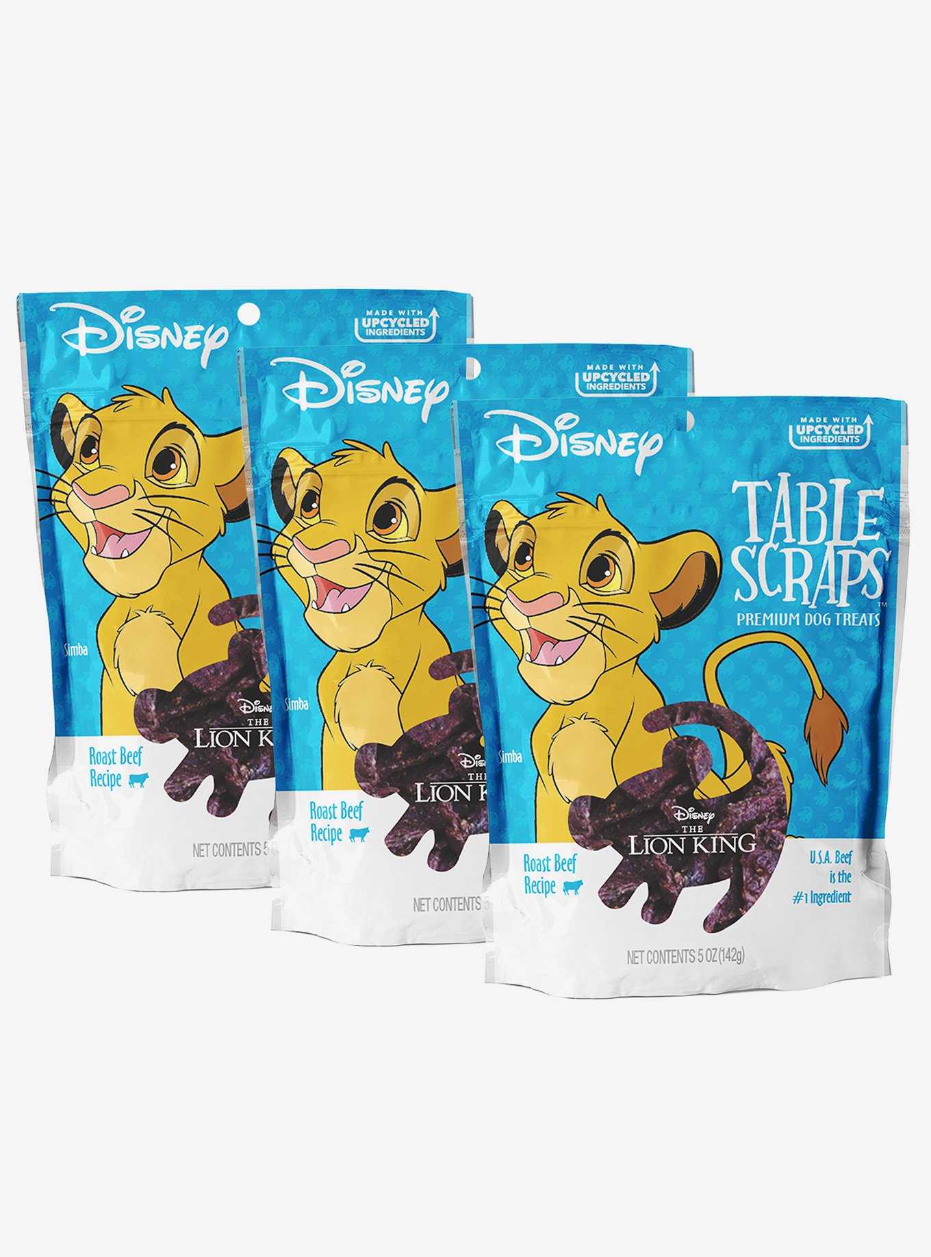 Disney The Lion King Table Scraps Roast Beef Dog Treats 5 oz. (3-Pack), , hi-res