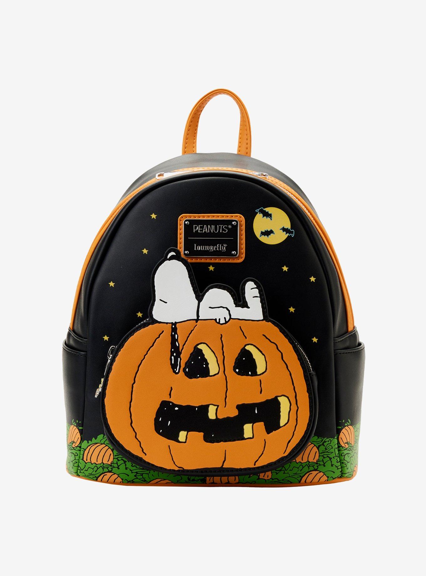 Snoopy and Woodstock Witch Riding Broom Pumpkin Halloween