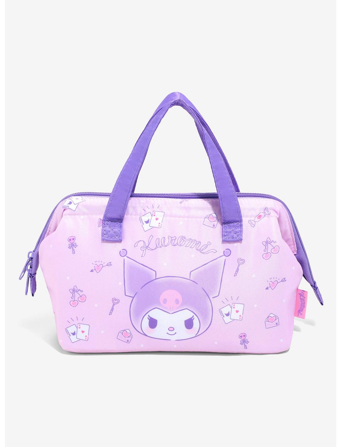 Sanrio Kuromi Lavender Lunch Bag, , hi-res