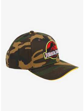 Jurassic Park Camouflage Snapback Hat, , hi-res