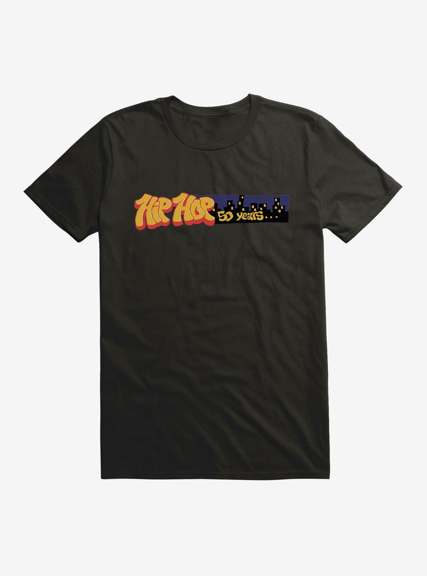 The 50th Anniversary Of Hip-Hop Skyline Drawing T-Shirt, , hi-res