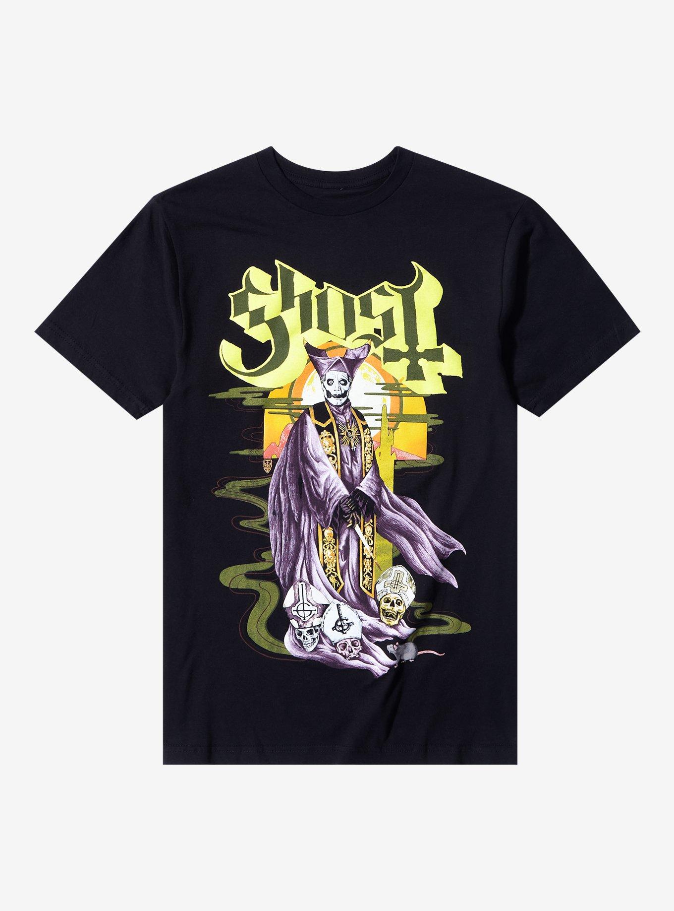 Ghost Mondo Mucha Boyfriend Fit Girls T-Shirt, BLACK, hi-res