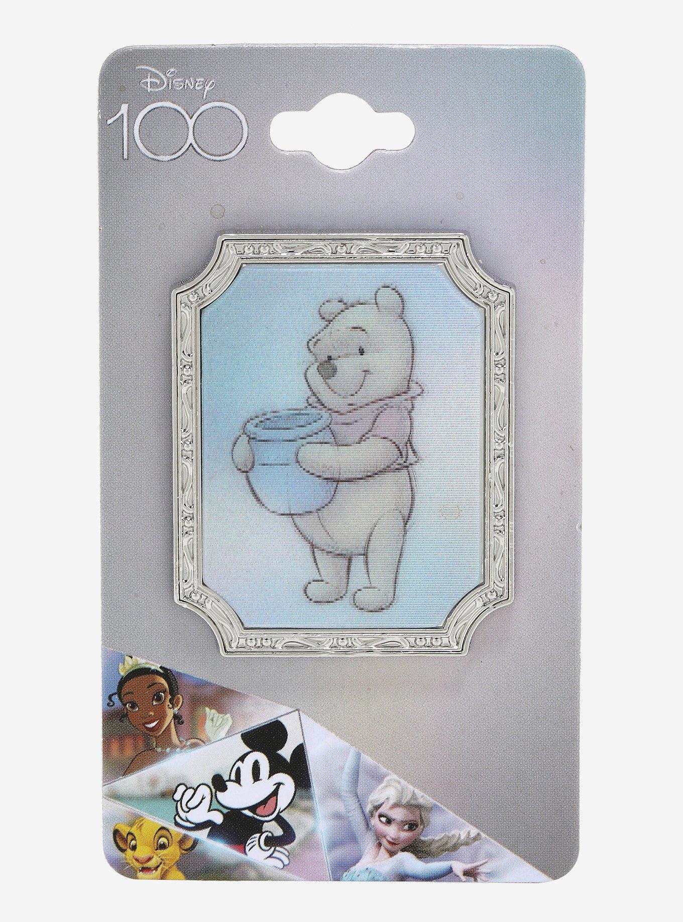 Loungefly Disney100 Winnie the Pooh Sketch Lenticular Pin - BoxLunch Exclusive, , hi-res