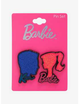 Barbie and Ken Silhouette Pin Set - BoxLunch Exclusive, , hi-res
