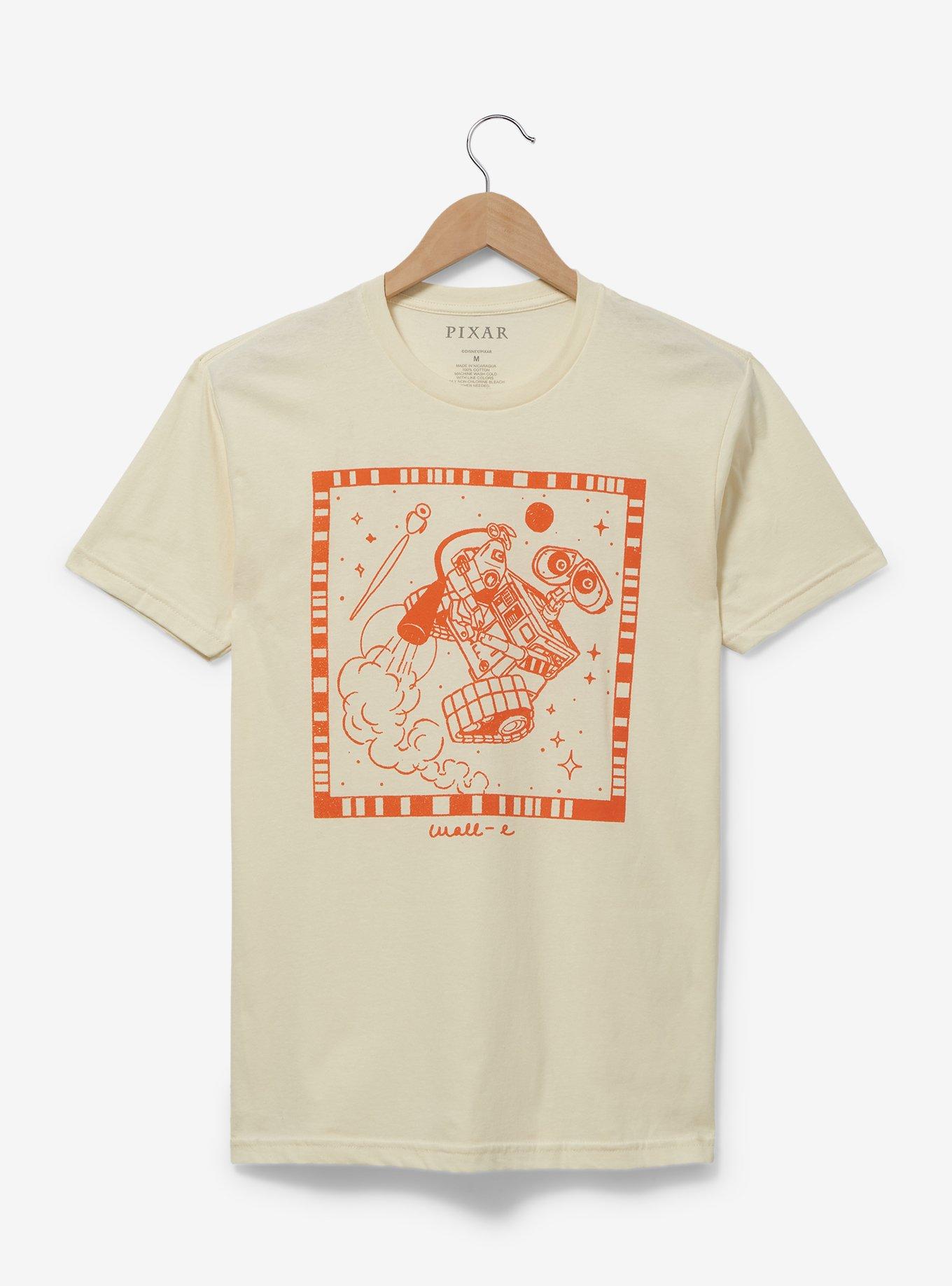 Disney Pixar WALL-E Tonal WALL-E Portrait Women's T-Shirt - BoxLunch Exclusive, OFF WHITE, hi-res