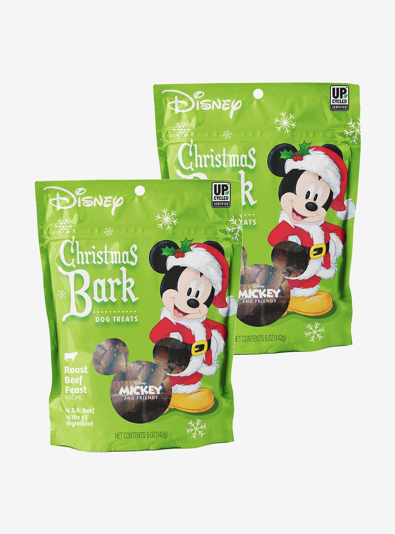 Disney Mickey Mouse Christmas Bark Roast Beef Feast Dog Treats 5 oz. (2-Pack), , hi-res