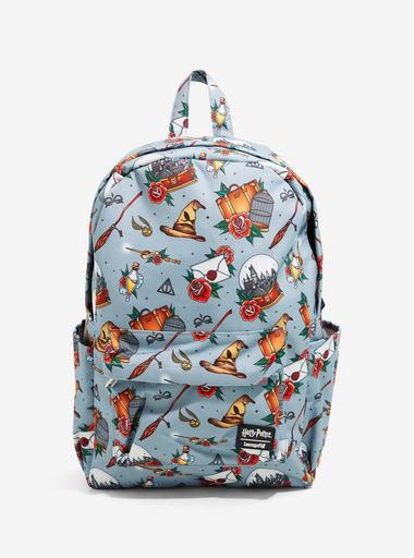 Loungefly Harry Potter Tattoo Icons Mini Backpack | Hot Topic display picture 3