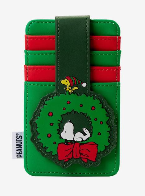 Loungefly Peanuts Snoopy Wreath Vertical Cardholder | Hot Topic