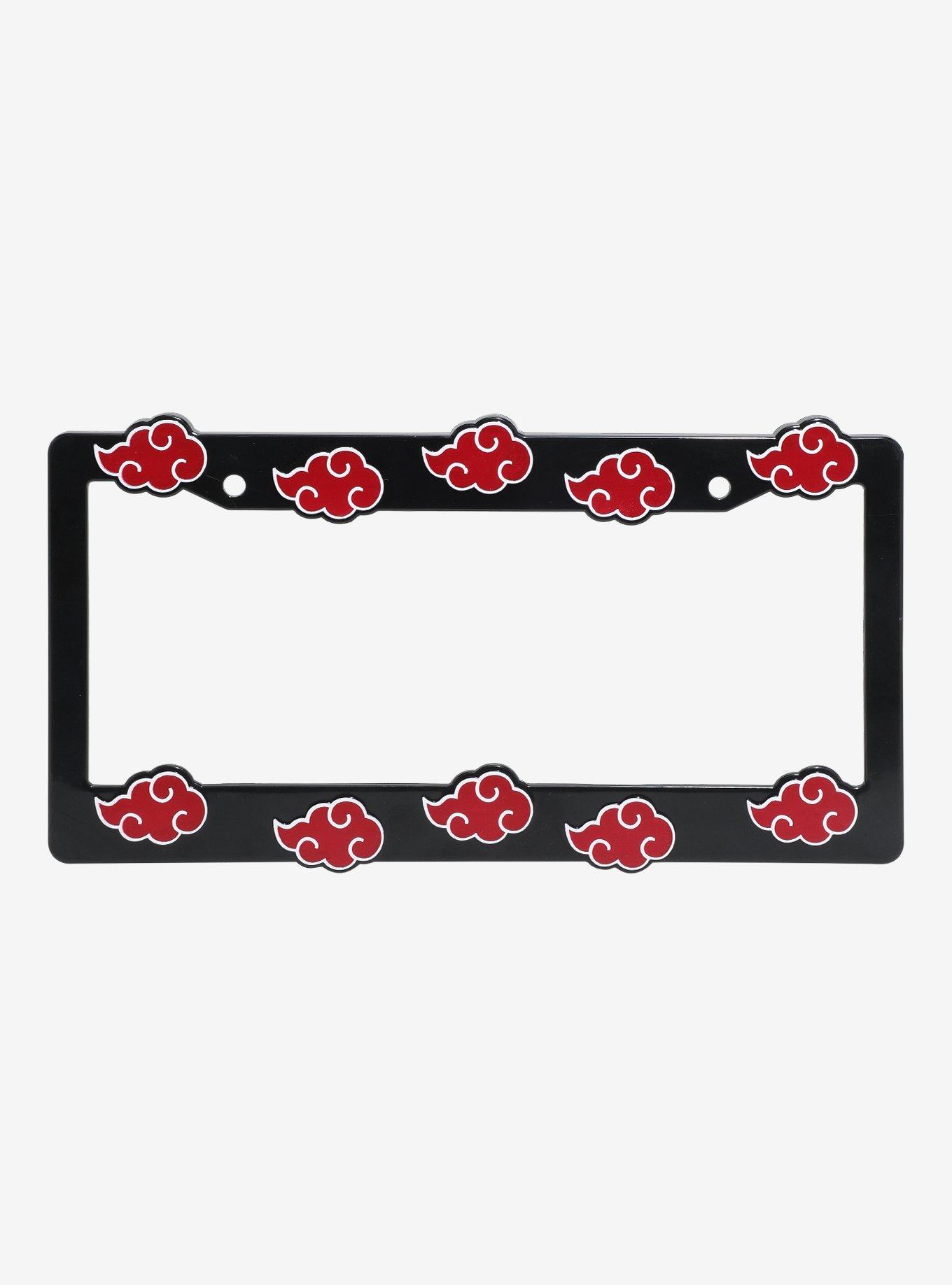 Naruto Shippuden Akatsuki Cloud Allover Print License Plate Frame