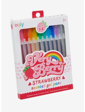 Rainbow Strawberry Scented Gel Pen Set, , hi-res