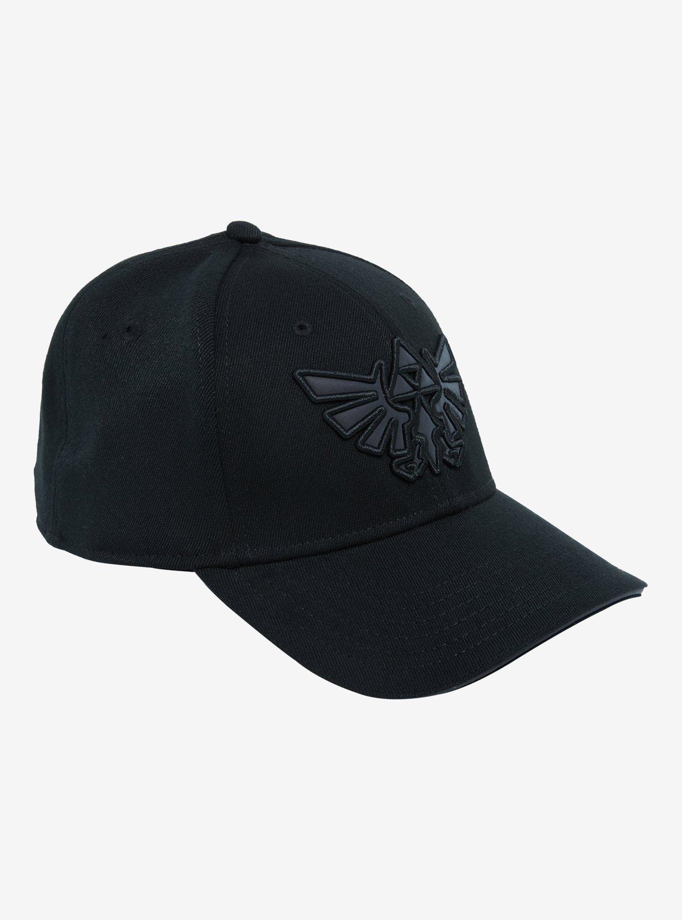 The Legend Of Zelda Black Triforce Snapback Hat, , hi-res