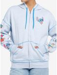 Her Universe Disney Stitch Character Mashup Hoodie, HEATHER BLUE, hi-res