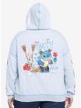 Her Universe Disney Stitch Character Mashup Hoodie Plus Size, HEATHER BLUE, hi-res