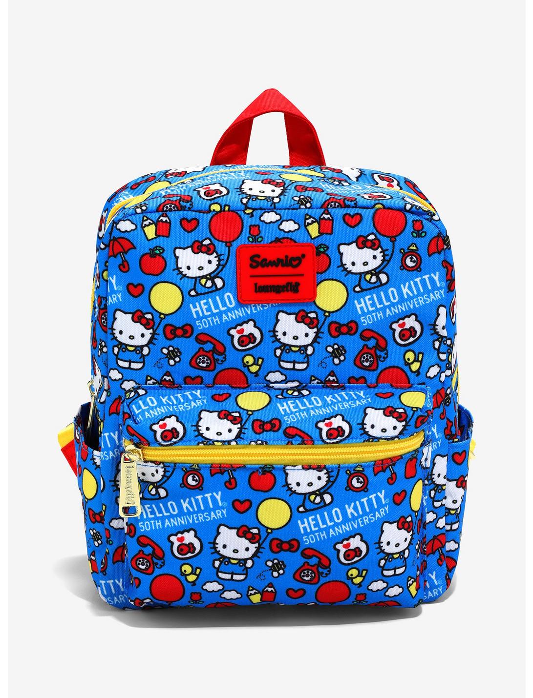 Loungefly Sanrio Hello Kitty 50th Anniversary Nylon Mini Backpack, , hi-res