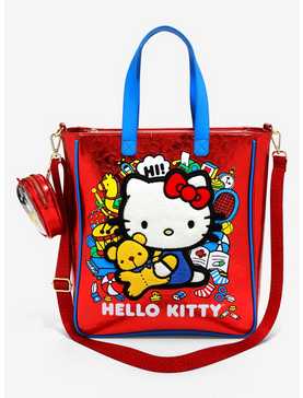 Loungefly Sanrio Hello Kitty 50th Anniversary Tote Bag and Coin Purse, , hi-res