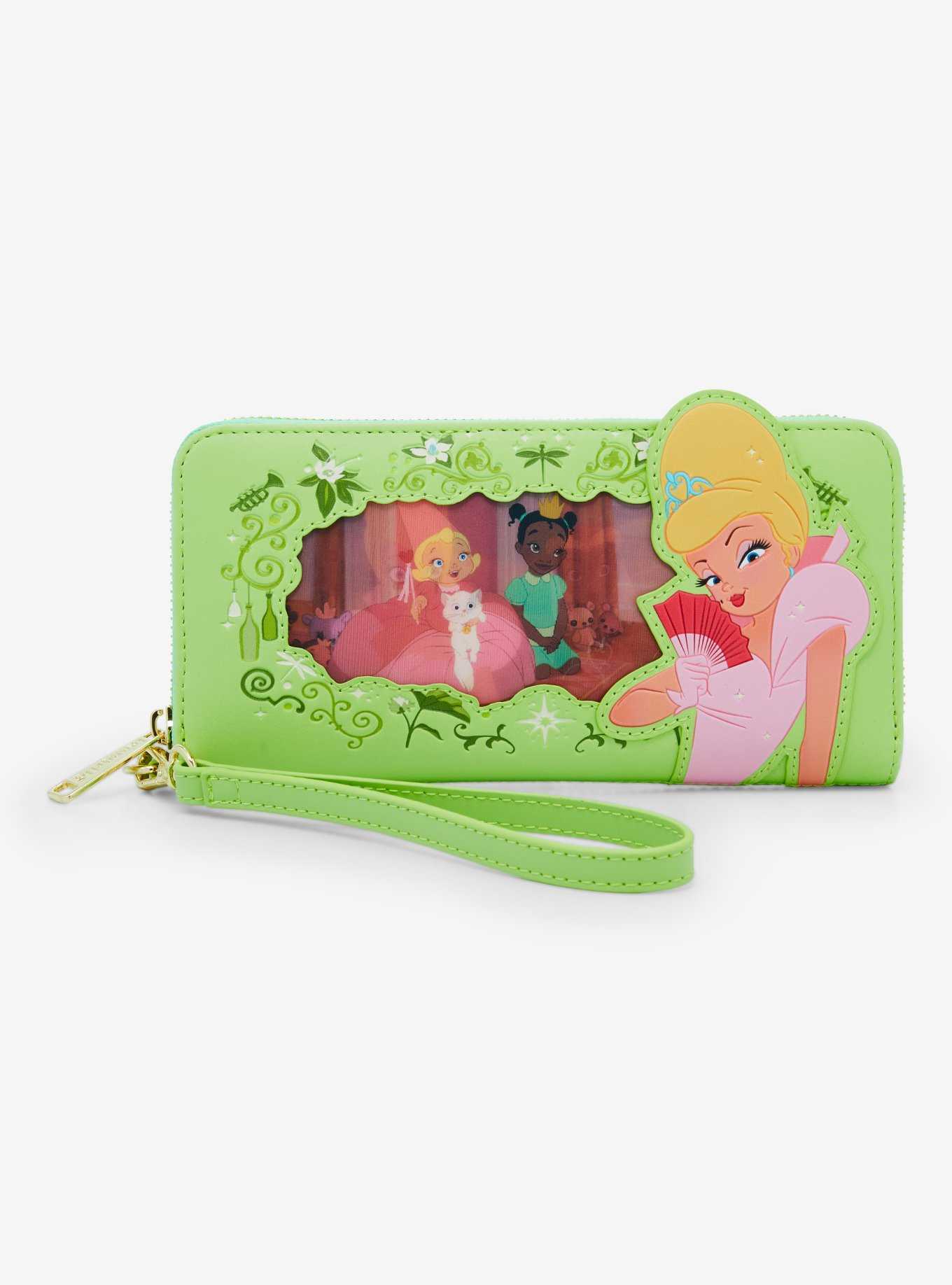 Loungefly Disney The Princess and the Frog Lenticular Portrait Wallet Wristlet, , hi-res