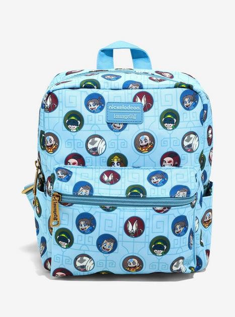 Loungefly Avatar the Last Airbender All-Over-Print Nylon Mini Backpack - NEW Avatar: The Last Airbender All-Over Print Square Mini Backpack main image 4