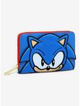 Loungefly Sonic the Hedgehog Classic Red and Blue Zip Wallet — BoxLunch Exclusive, , hi-res