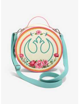 Loungefly Star Wars Floral Rebel Insignia Crossbody Bag, , hi-res