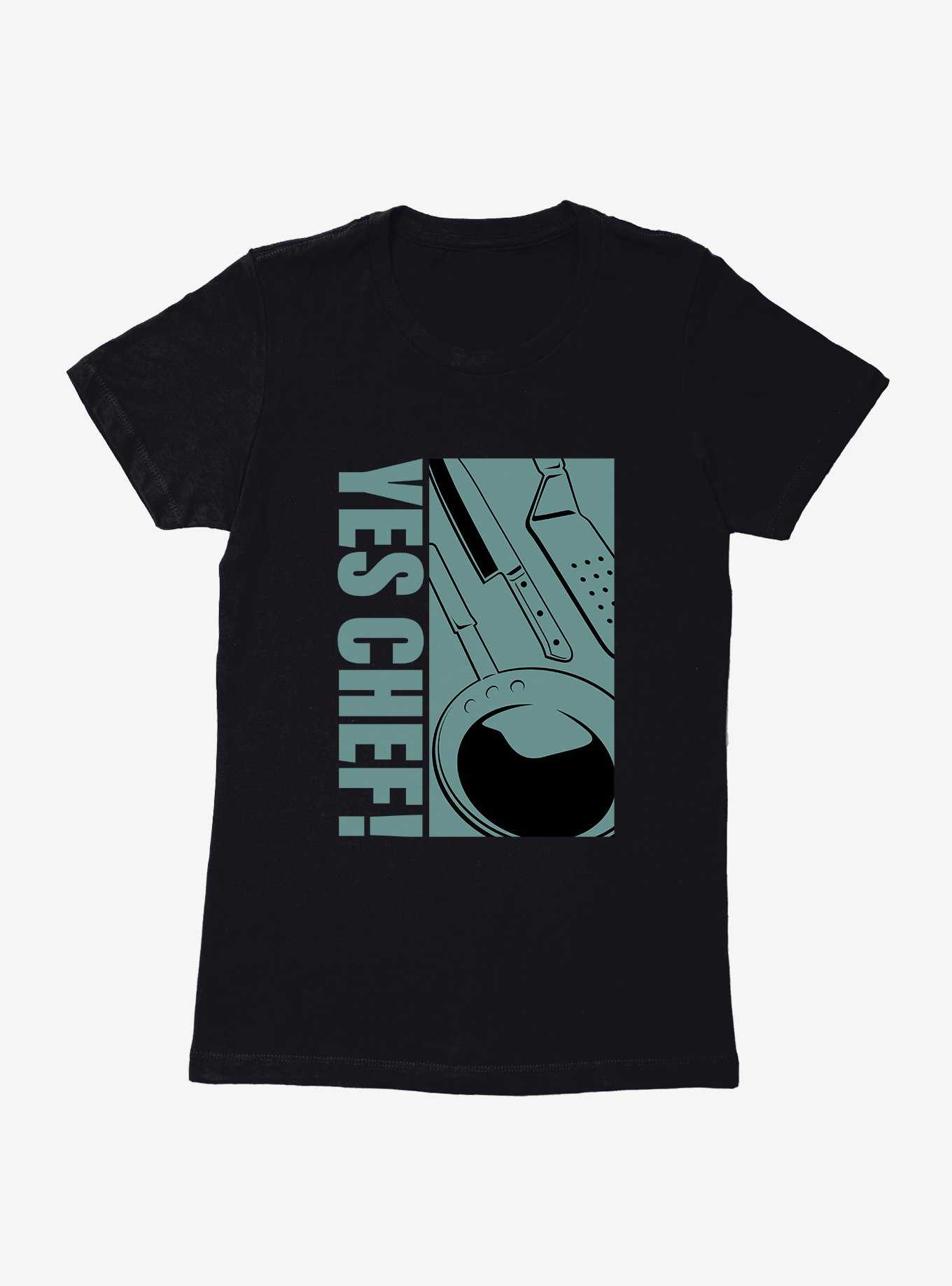 Yes Chef! Kitchenware Green Graphic Womens T-Shirt, , hi-res