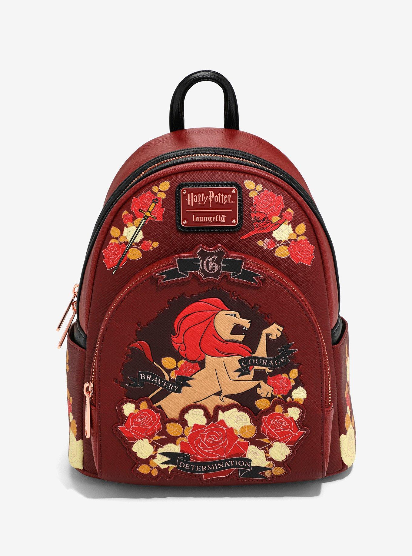 Loungefly Harry Potter Gryffindor Floral Mini Backpack