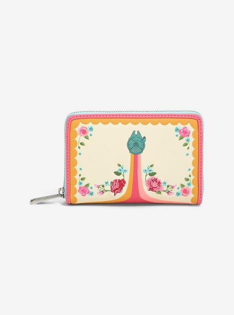 Loungefly Star Wars Millennium Falcon Floral Zipper Wallet | Hot Topic