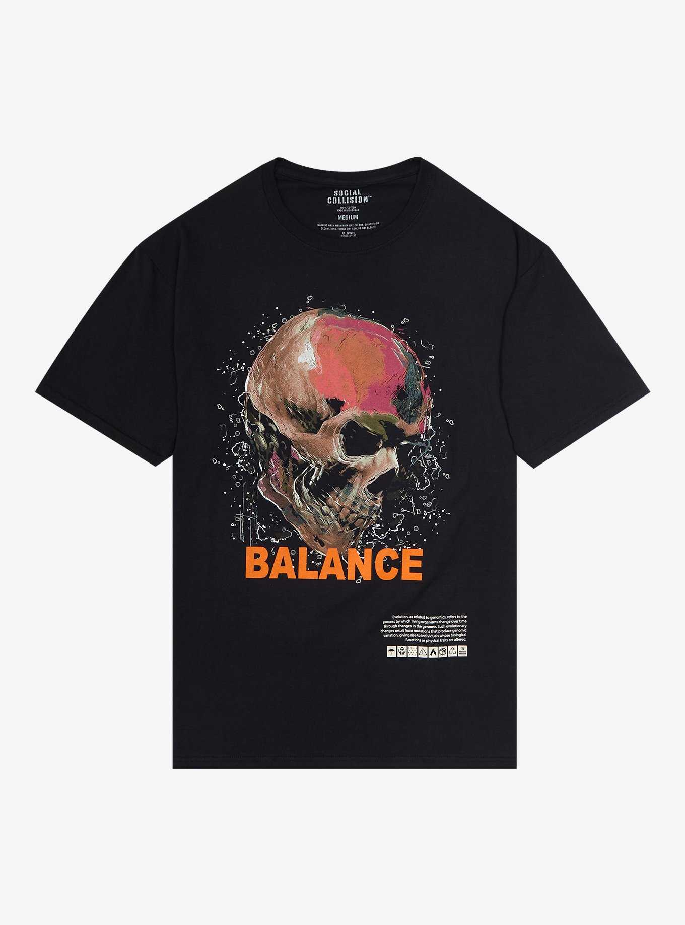 Social Collision® Evolution Skull Oversized T-Shirt, , hi-res