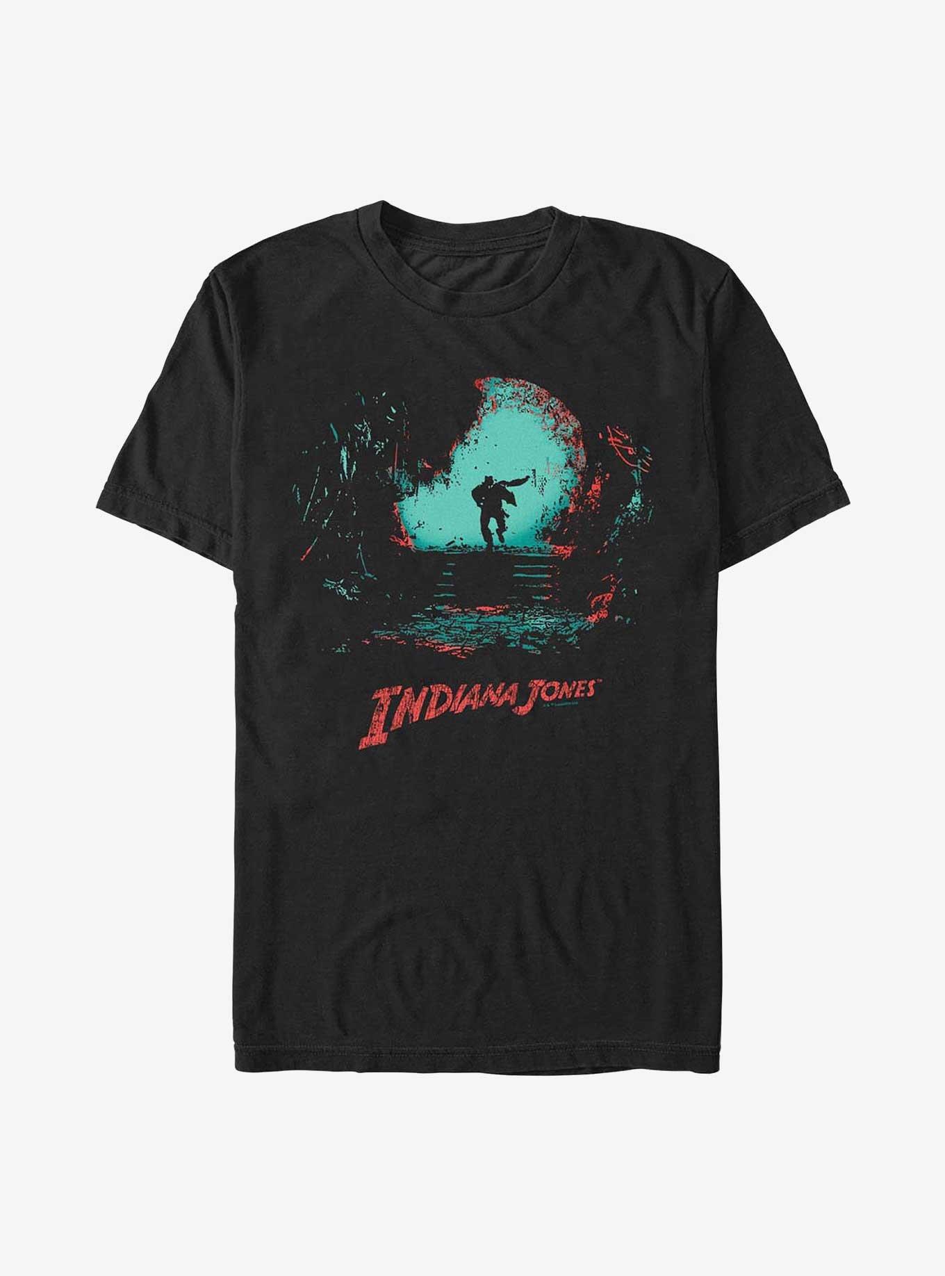 Indiana Jones Gradient Chase Extra Soft T-Shirt, BLACK, hi-res