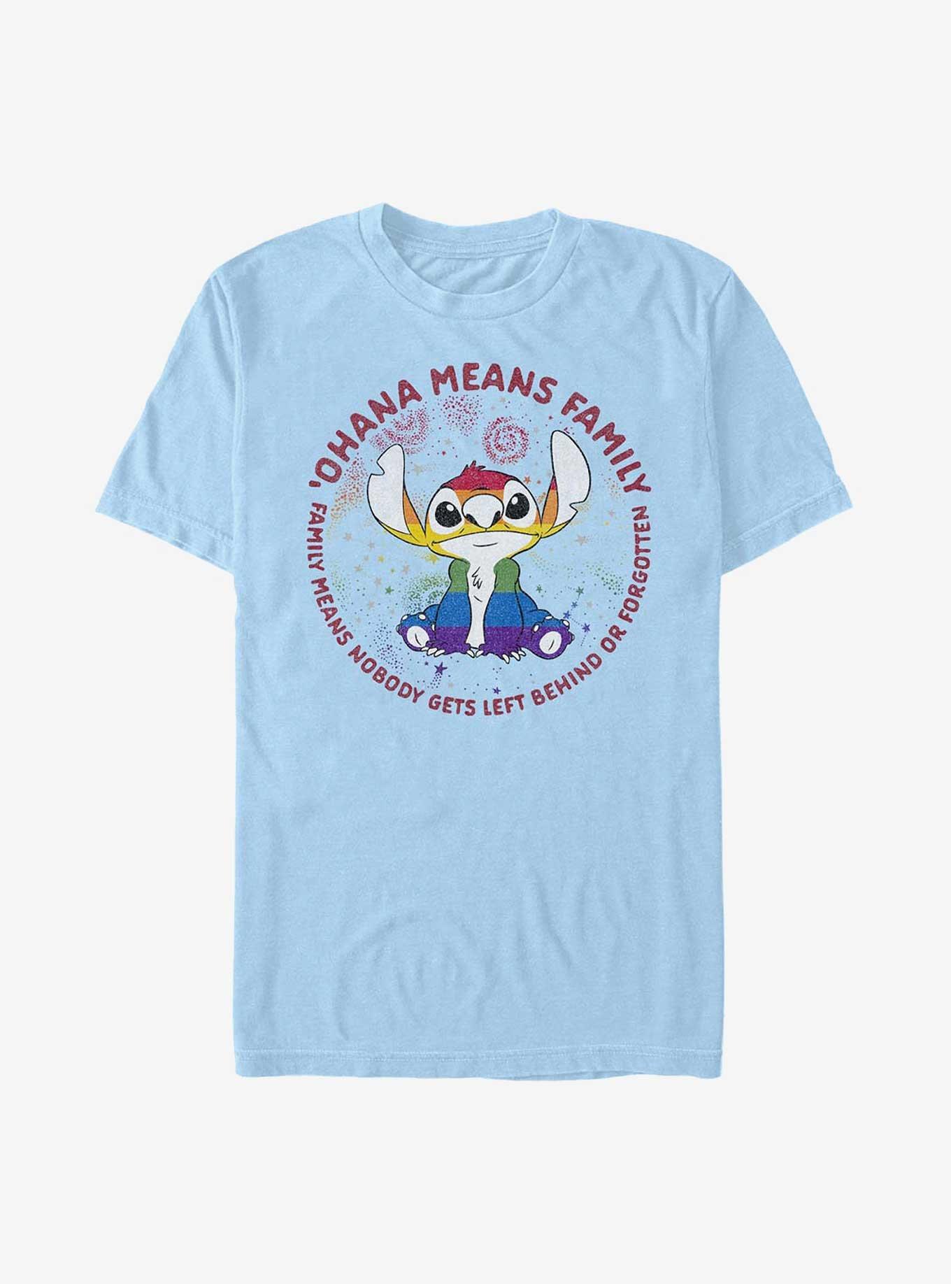 Disney Lilo & Stitch Ohana Pride Extra Soft T-Shirt, LT BLUE, hi-res