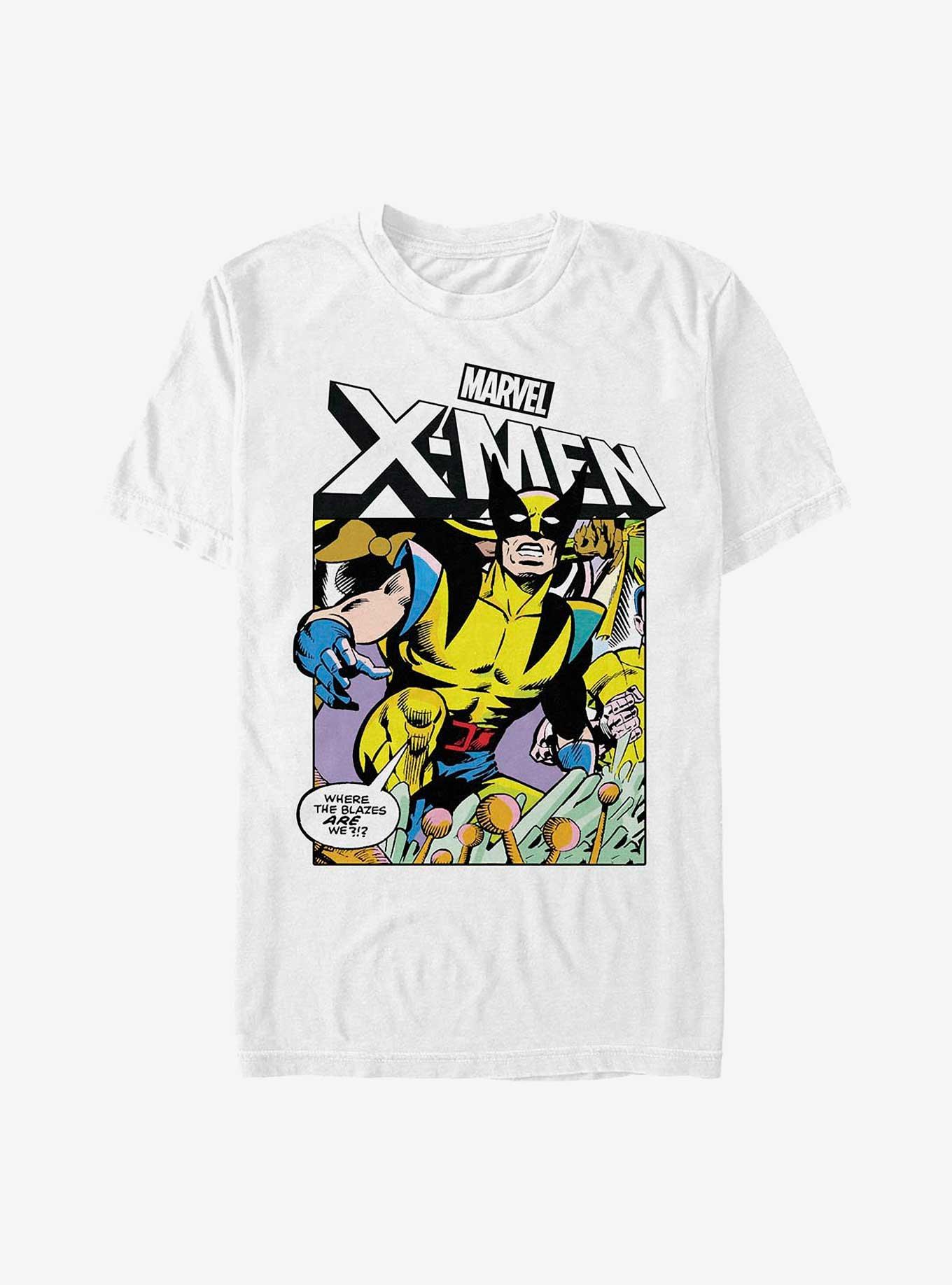 Marvel X-Men C Strip Wolverine Heavyweight T-Shirt