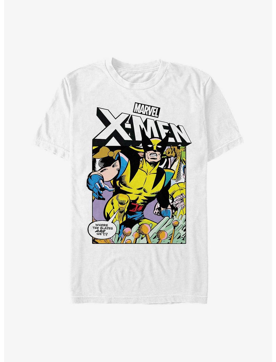 Marvel X-Men C Strip Wolverine Extra Soft T-Shirt, WHITE, hi-res