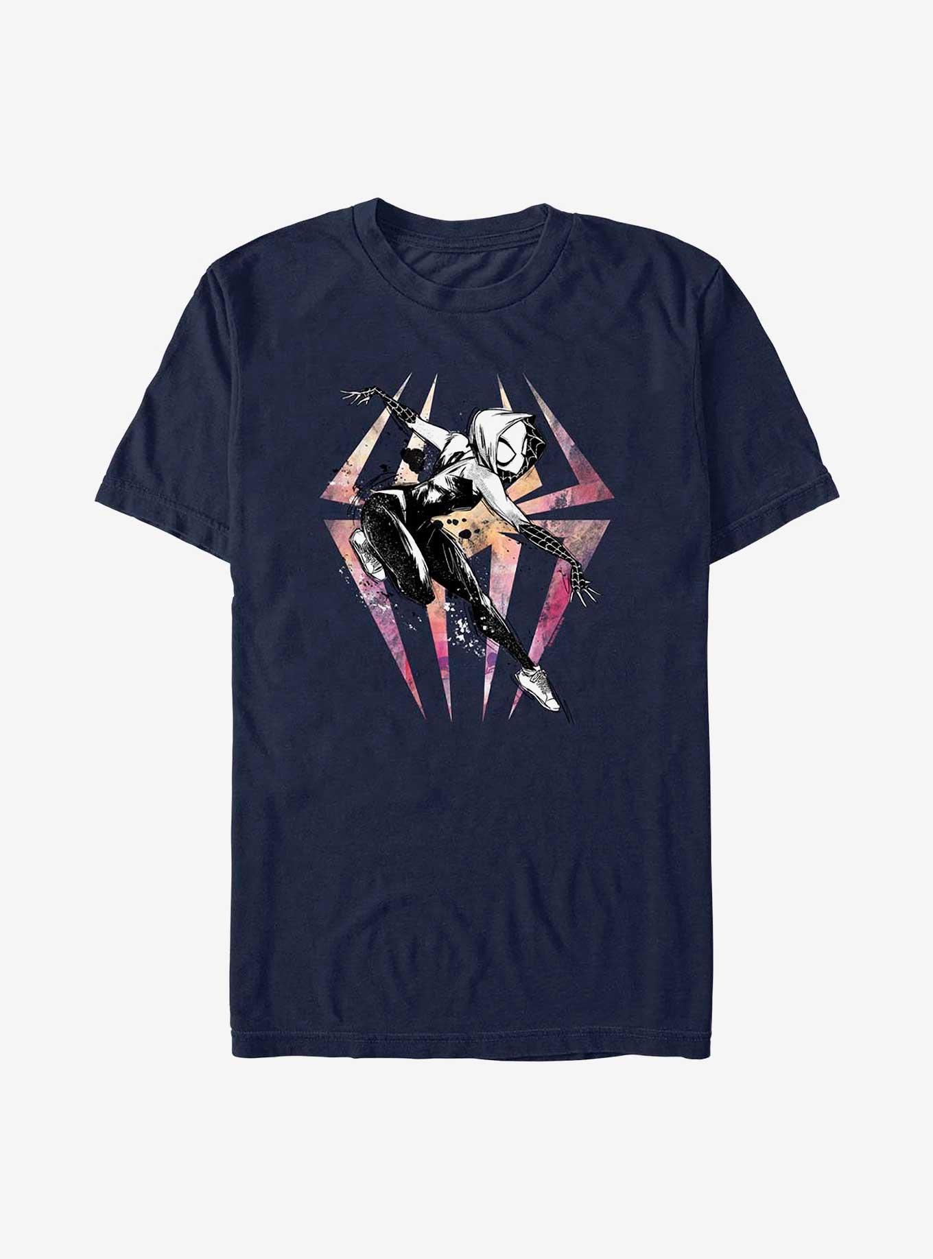 Marvel Spider-Man Sketchy Spider Gwen Extra Soft T-Shirt, NAVY, hi-res