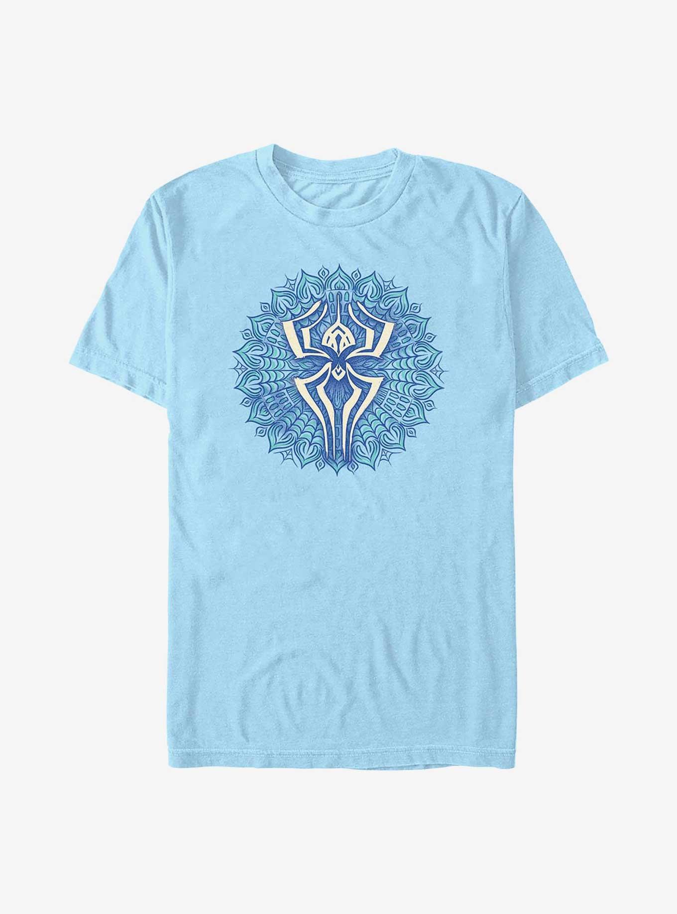 Marvel Spider-Man Mandala Web Extra Soft T-Shirt, LT BLUE, hi-res