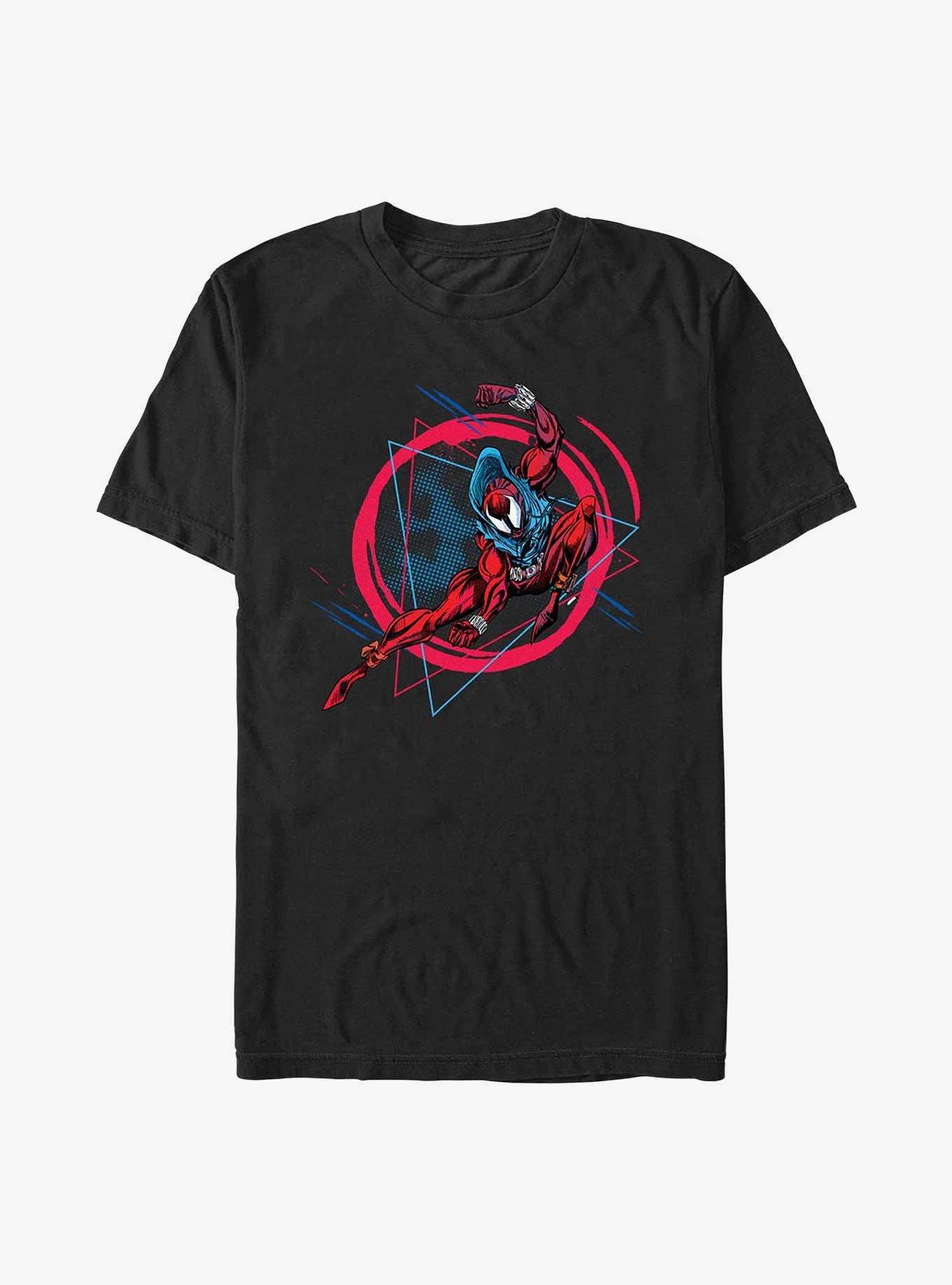 Marvel Spider-Man Scarlet Spider Badge Extra Soft T-Shirt, BLACK, hi-res