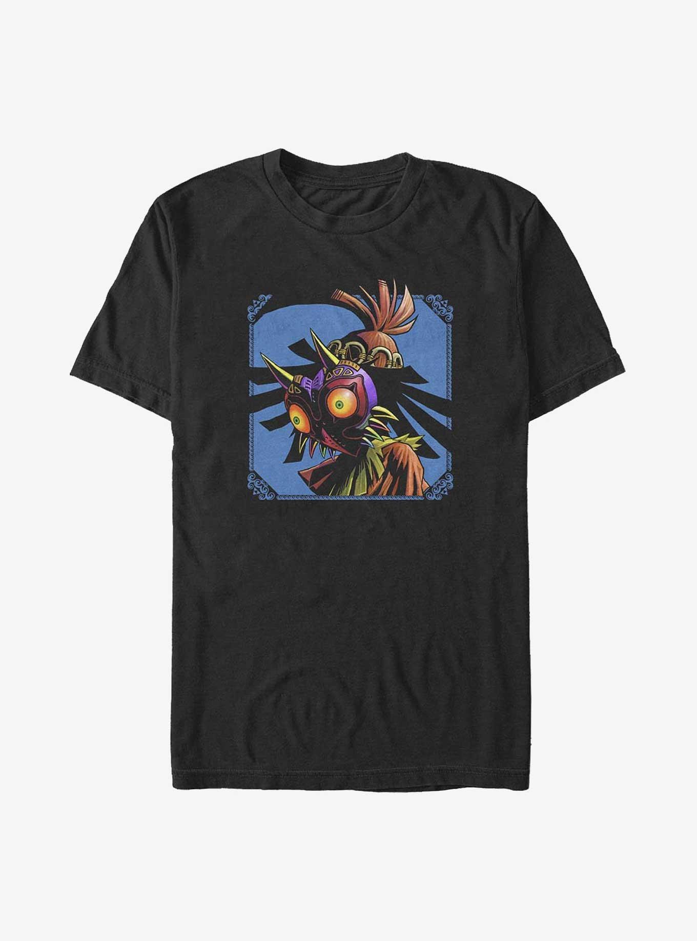 Nintendo Zelda Skull Kid Face Extra Soft T-Shirt, BLACK, hi-res