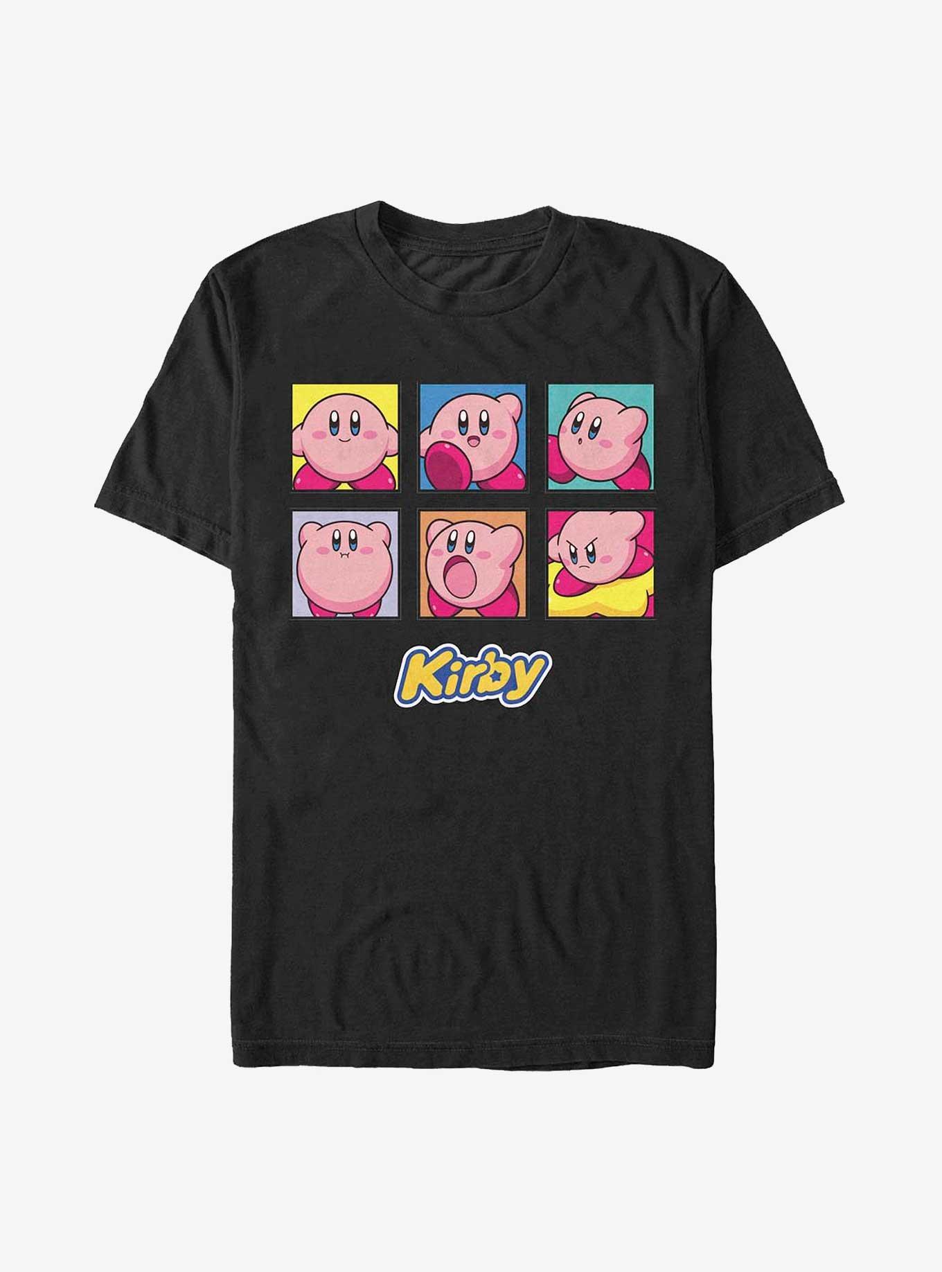 Nintendo Kirby Six Panels Extra Soft T-Shirt, BLACK, hi-res