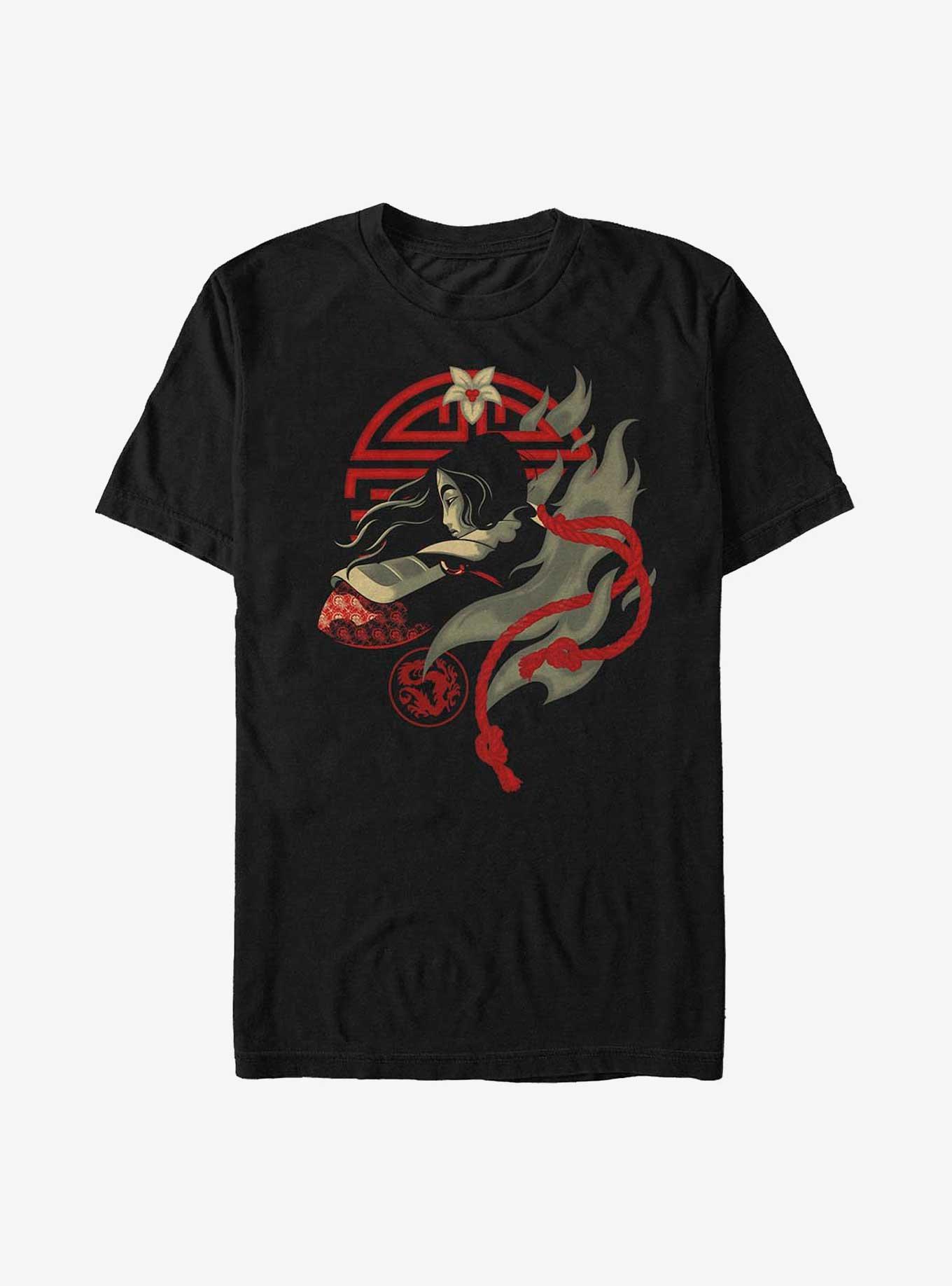 Disney Mulan Fighting Spirit Extra Soft T-Shirt, BLACK, hi-res