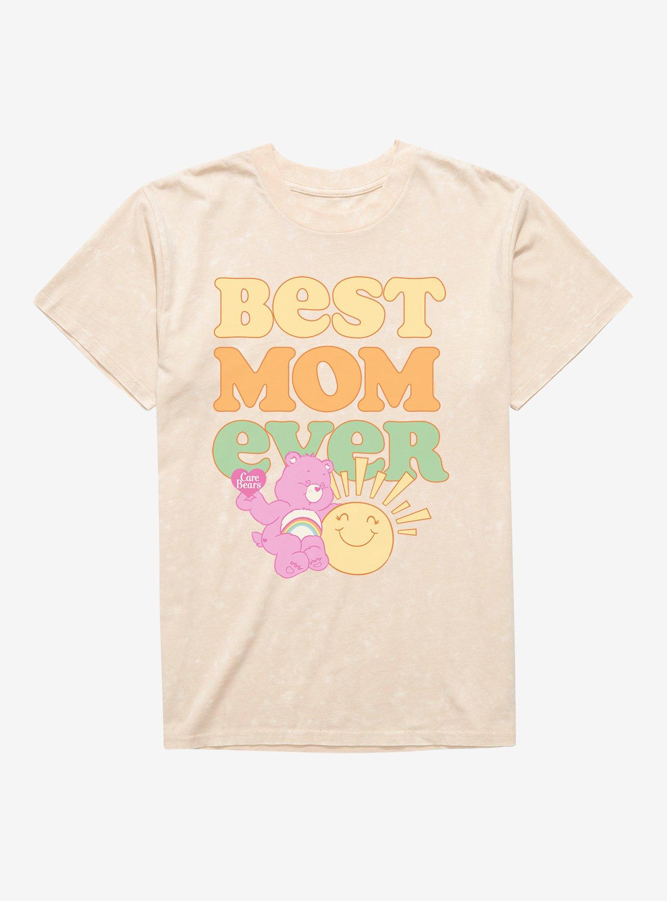 Care Bears Best Mom Ever Cheer Bear Mineral Wash T-Shirt, NATURAL MINERAL WASH, hi-res
