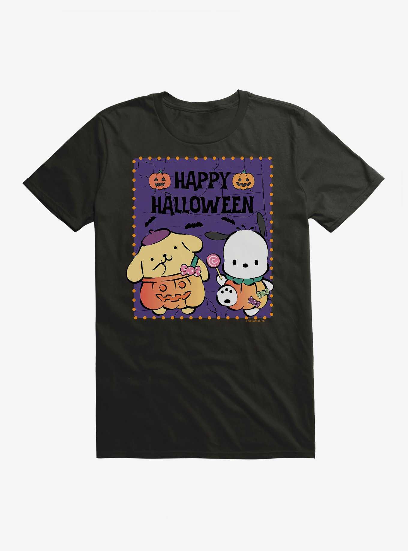 Pochacco & Pompompurin Halloween Pumpkins T-Shirt, , hi-res