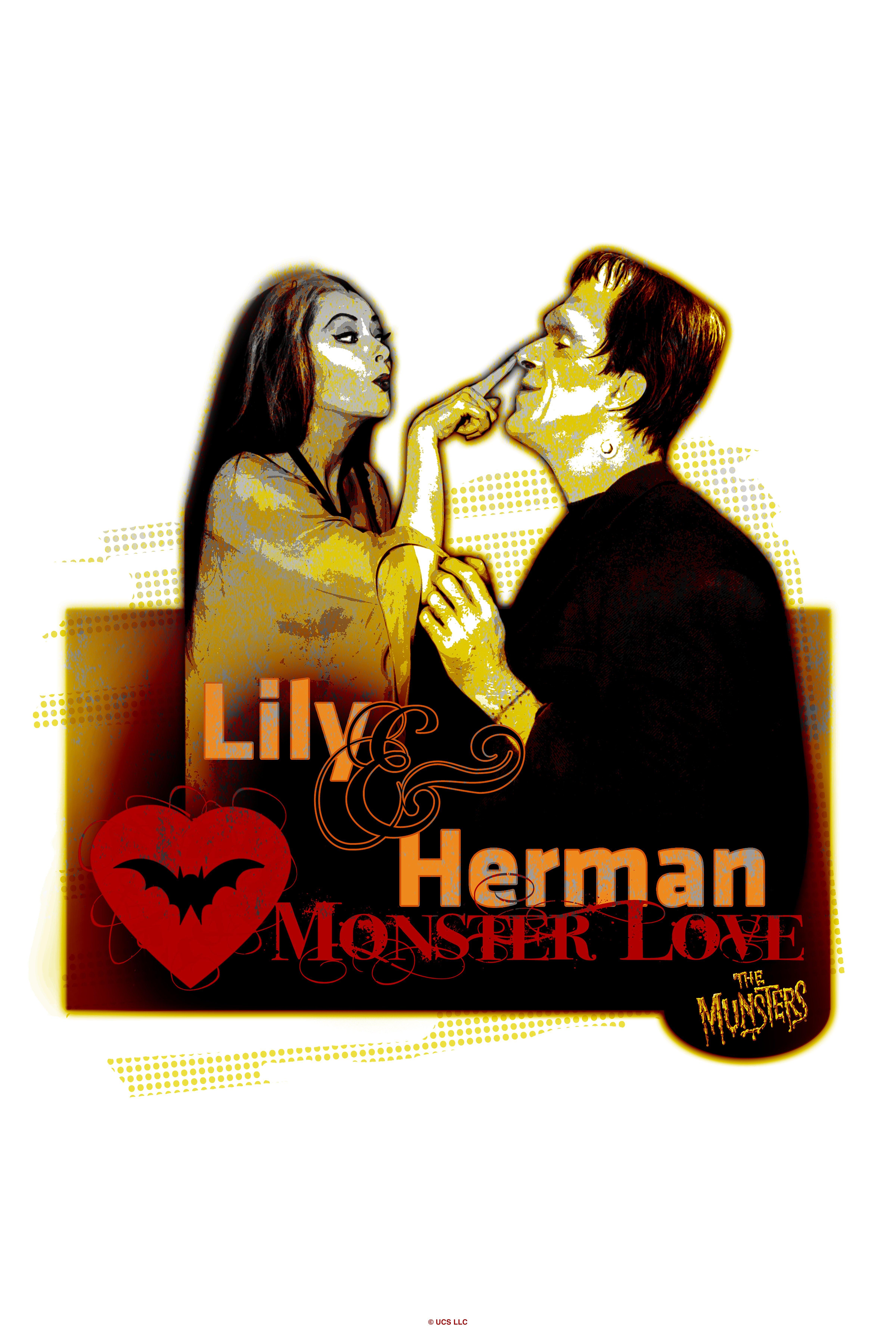 The Munsters Monster Love Poster, WHITE, hi-res