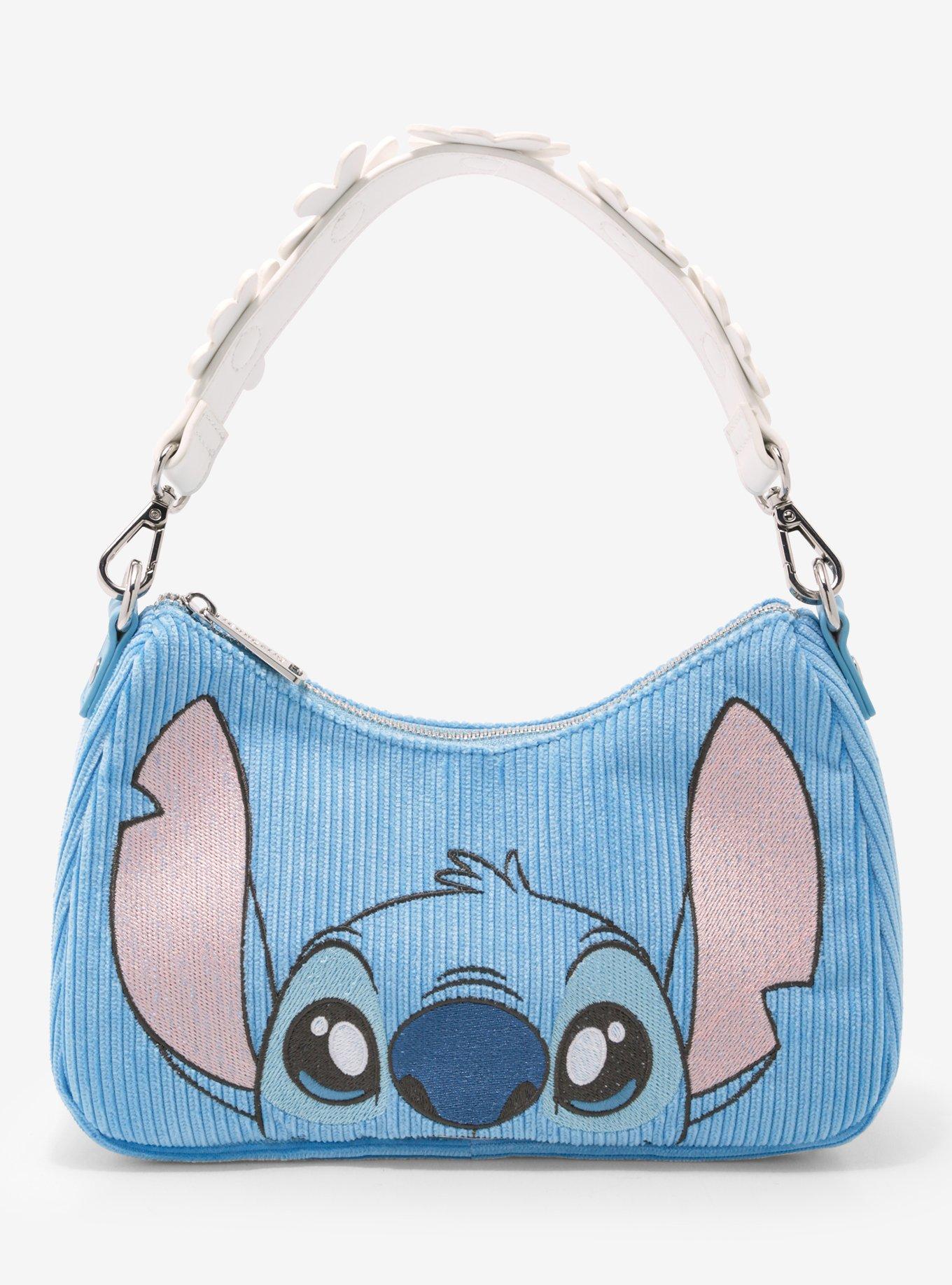 Loungefly Disney Lilo Stitch Corduroy Daisy Crossbody Baguette Bag Her Universe