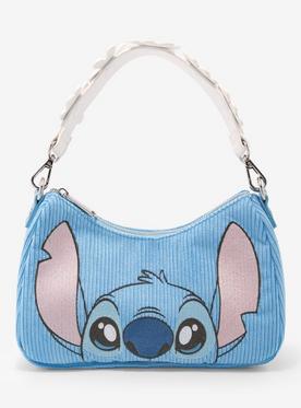 Loungefly Disney Lilo & Stitch Corduroy Daisy Crossbody Baguette Bag
