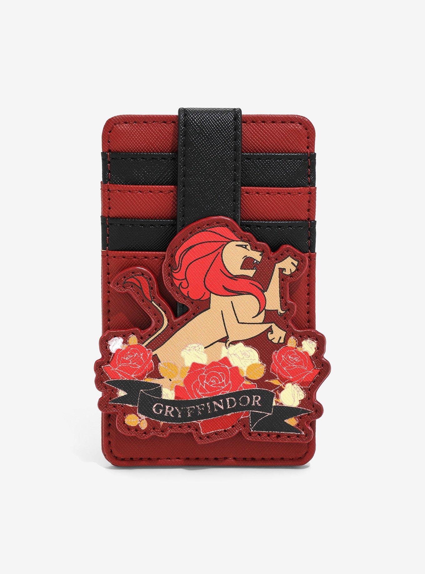 Loungefly Harry Potter Gryffindor Floral Cardholder, , hi-res