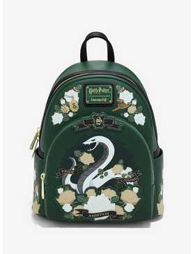 Loungefly Harry Potter Slytherin Floral Mini Backpack, , hi-res