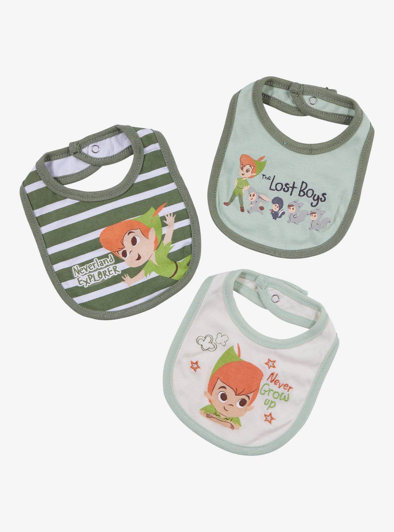 Disney Peter Pan Characters Bib Set - BoxLunch Exclusive, , hi-res