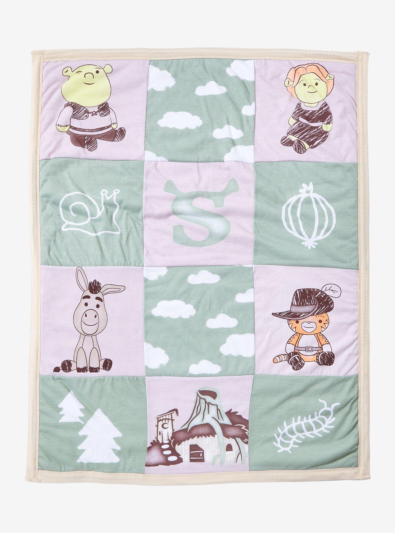 DreamWorks Shrek Characters Quilt Baby Blanket- BoxLunch Exclusive