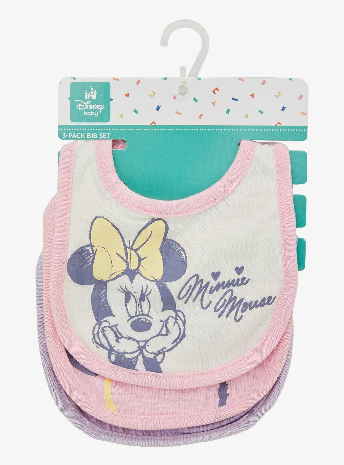 Disney Minnie Mouse Icons Bib Set - BoxLunch Exclusive, , hi-res
